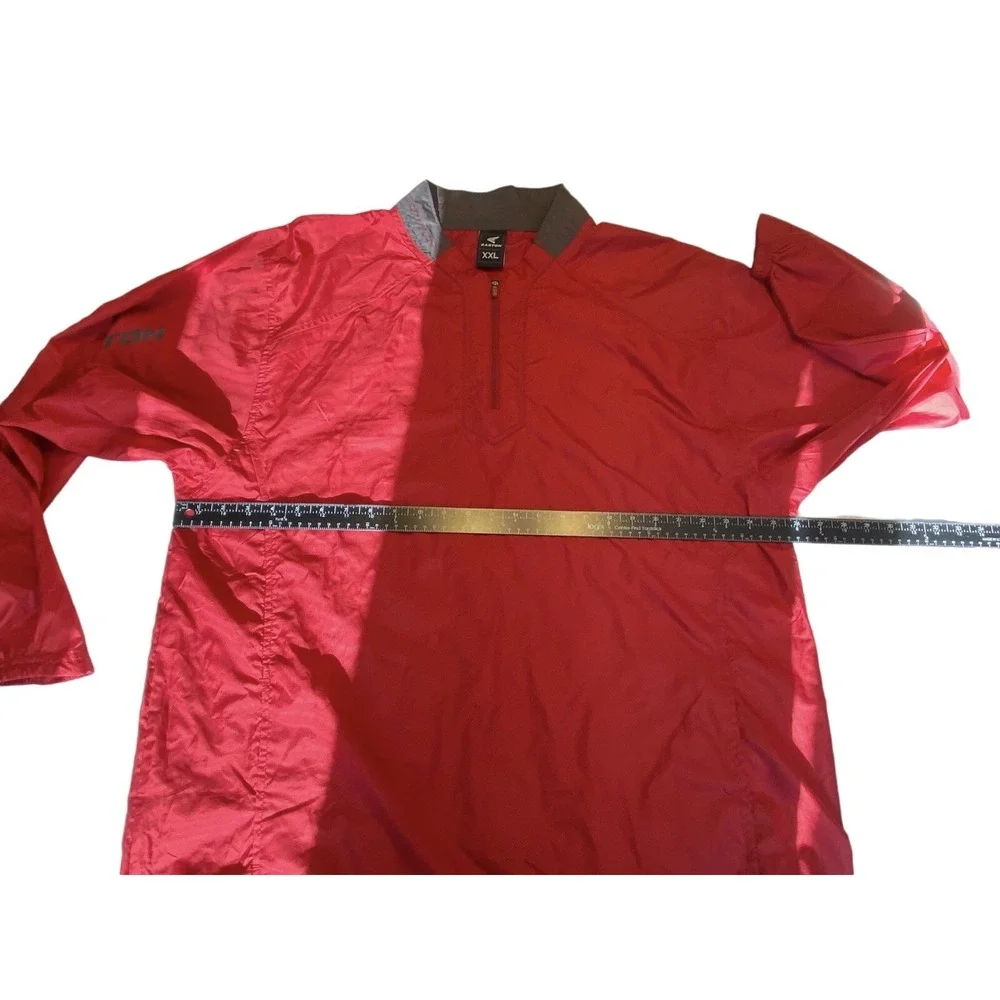 Men's Easton Pullover 1/4 Zip Size XXL‎ Long Sleeve Pullover Red Drawstring